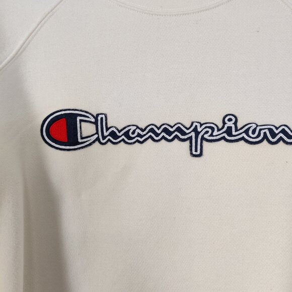Champion Men's Authentic Athleticwear Sweatshirt Size M White Cotton Blend Sport - Picture 3 of 9